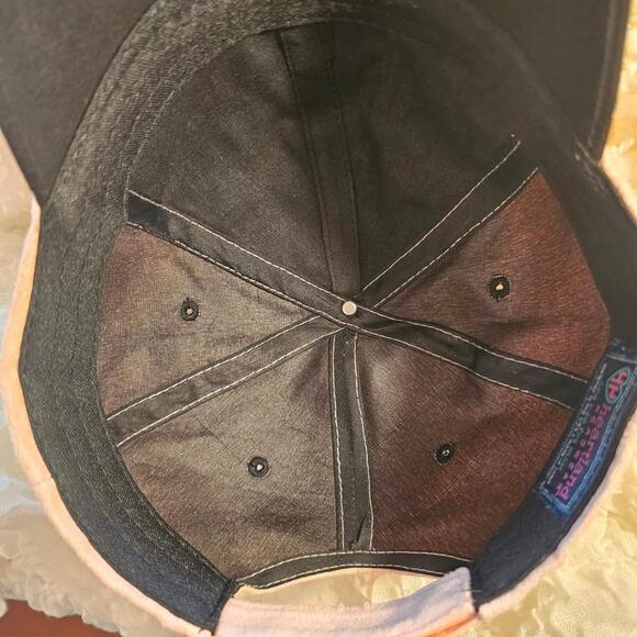 Women's Heartland Pink and Black Embroidered Baseball Cap with embroidery - Picture 4 of 7